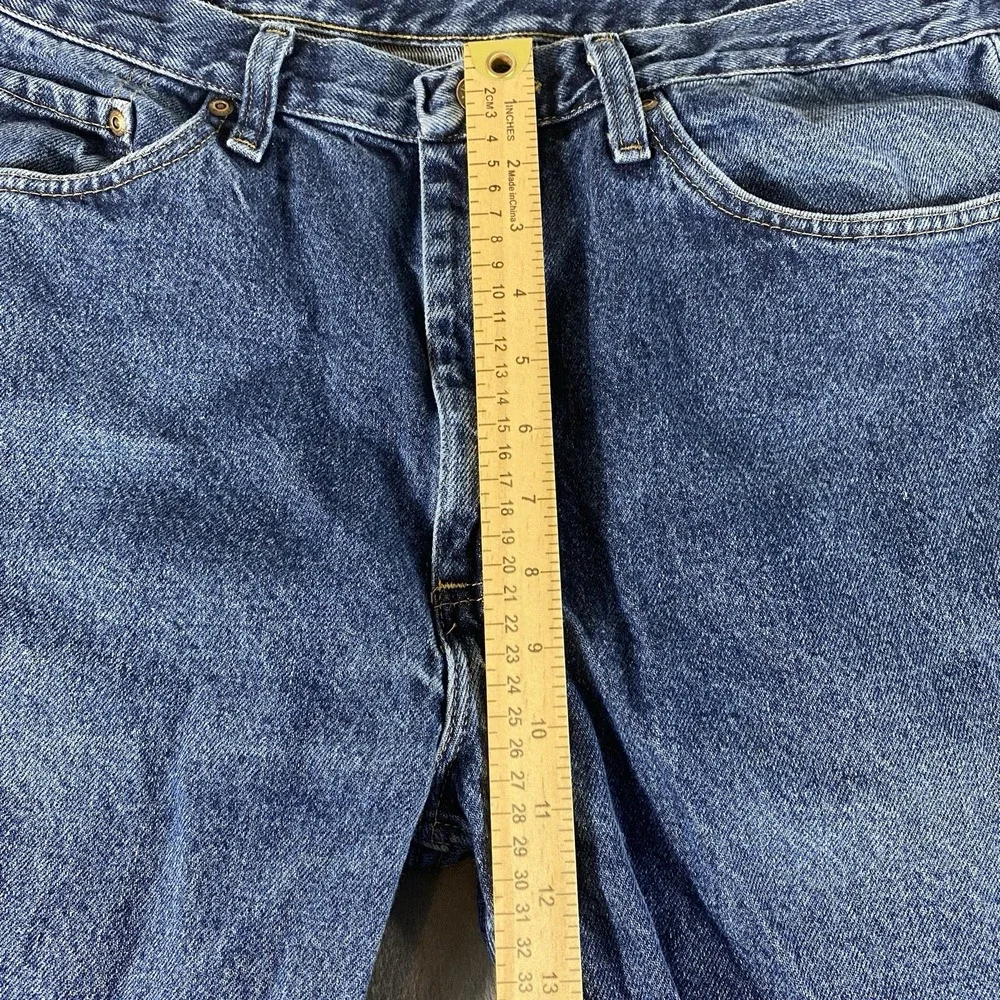 Wrangler Jeans Mens‎ 36X32 Blue Mid Rise Straight Leg Western Cowboy